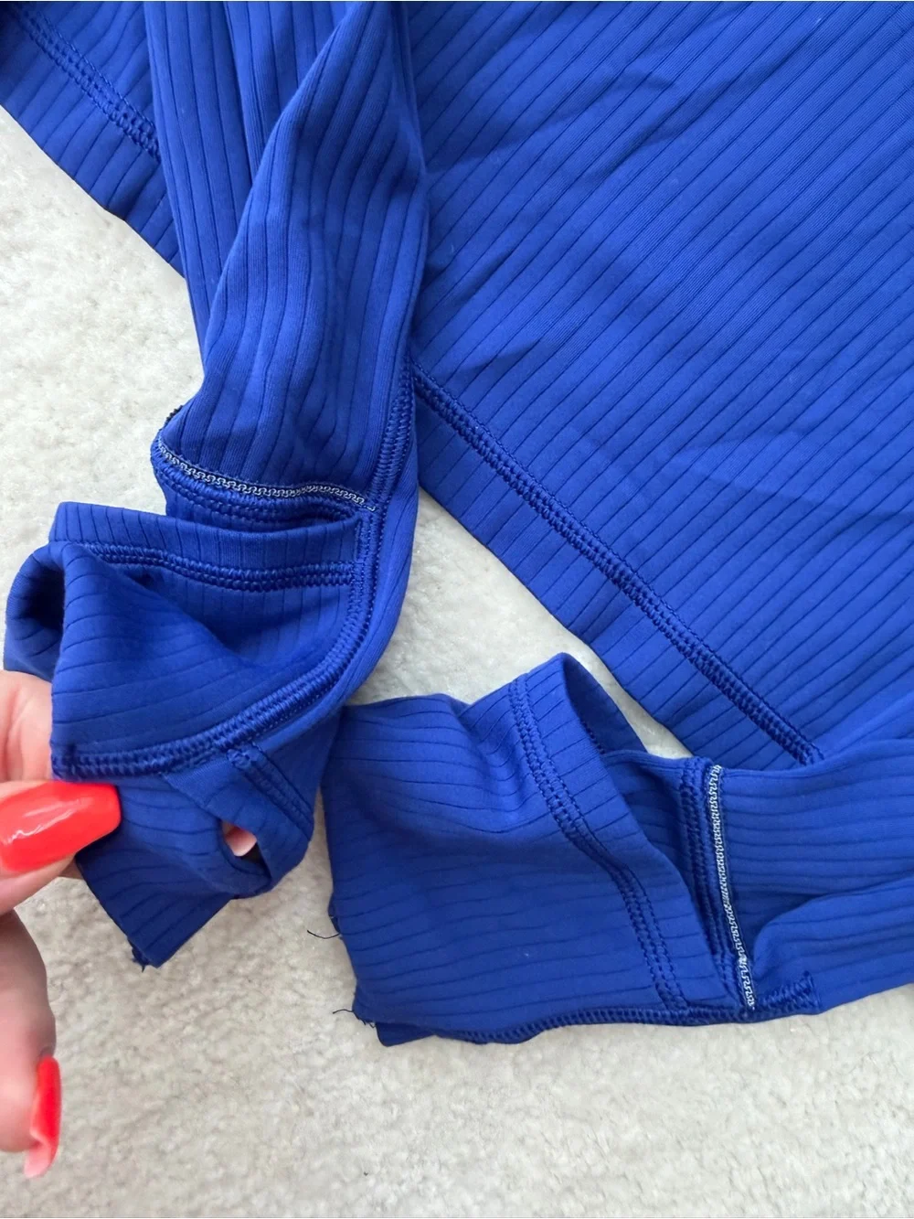 Lululemon Long-Sleeve Half-Zip Top - Royal Blue